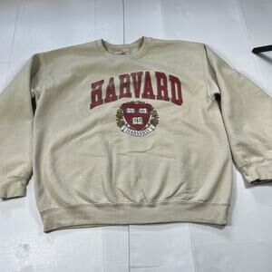 Women’s Harvard Crew Neck Pullover Sweatshirt Size Large C8640